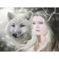 Thumbnail for Wolf and Beauty Diamond Painting Kit - DIY