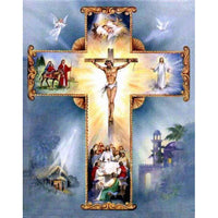 Thumbnail for Christian Cross Jesus Christ Diamond Painting Kit - DIY