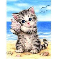 Thumbnail for Cat Full Square Diamond Painting Kit - DIY