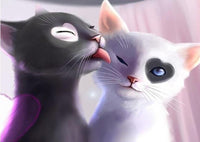Thumbnail for Cats Love Hearts Diamond Painting Kit - DIY