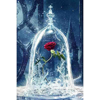 Thumbnail for Rose Diamond Cross Stitch Crystal Diamond Painting Kit - DIY
