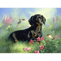 Thumbnail for Dogs And Flowers Diamond Painting Kit - DIY