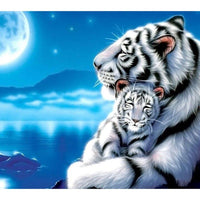 Thumbnail for White Tiger Diamond Painting Kit - DIY