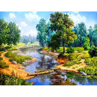 Thumbnail for Forest River Diamond Painting Kit - DIY