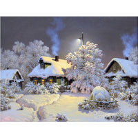 Thumbnail for Cabin Snow Diamond Painting Kit - DIY