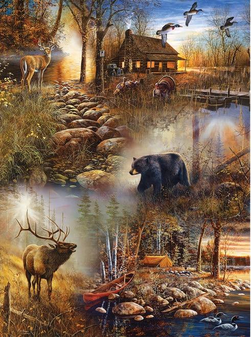 Elk And Bear Diamond Painting Kit - DIY