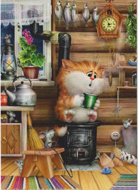 Thumbnail for 5d Cat Diamond Painting Kit Premium-37