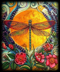 Thumbnail for Dragonfly Colors Orange Diamond Painting Kit - DIY
