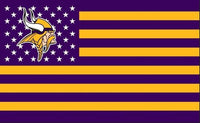 Thumbnail for Minnesota Vikings Flag Diamond Painting Kit - DIY