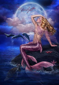 Thumbnail for Mermaid Moon Diamond Painting Kit - DIY
