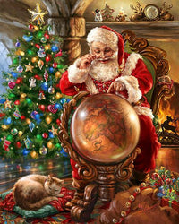 Thumbnail for Christmas Santa Claus Cross Stitch Diamond Painting Kit - DIY