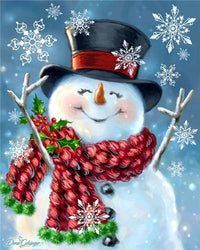Thumbnail for Snowman Christmas Diamond Painting Kit - DIY