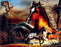 Thumbnail for Horses Fast Diamond Painting Kit - DIY