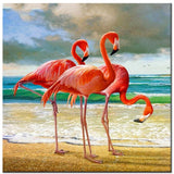 Flamingos Seaside Diamond Painting Kit - DIY