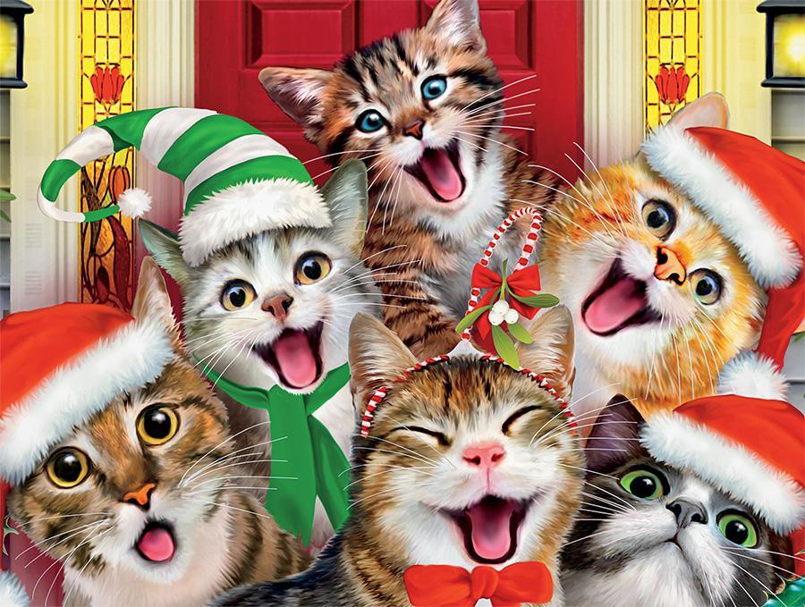 Christmas Cat Diamond Painting Kit - DIY