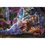 Fairy with Tiger Diamond Painting Kit - DIY