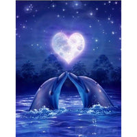 Thumbnail for Dolphins Diamond Painting Kit - DIY