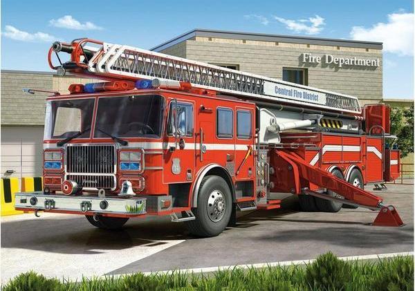 Fire Truck Red Diamond Painting Kit - DIY