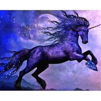 Thumbnail for Purple Unicorn Diamond Painting Kit - DIY