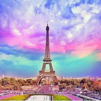 Thumbnail for Rainbow Eiffel's Tower Diamond Painting Kit - DIY