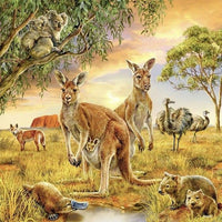 Thumbnail for Kangaroo Love Diamond Painting Kit - DIY