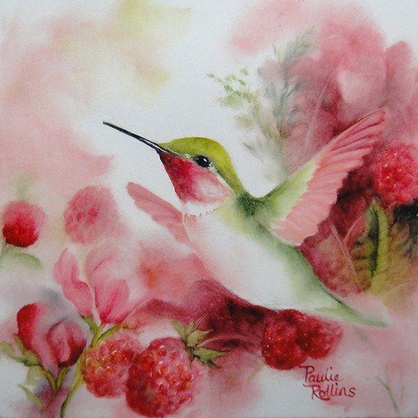 Hummingbird Flowers Diamond Painting Kit - DIY