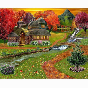 Cabin Water Diamond Painting Kit - DIY