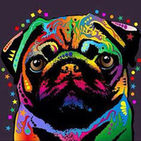 Thumbnail for Pug Dog Colors Diamond Painting Kit - DIY
