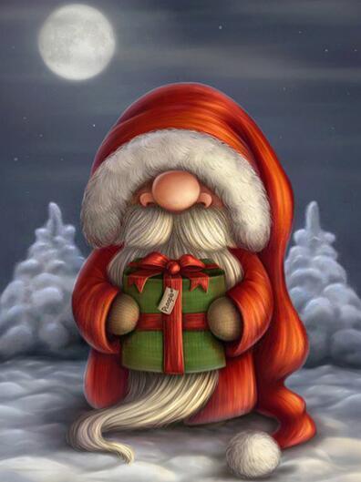 Mini Santa Claus Diamond Painting Kit - DIY