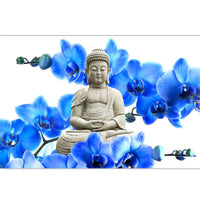 Thumbnail for Flowers And Buddha Diamond Painting Kit - DIY
