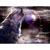 Thumbnail for Howling Wolf Diamond Painting Kit - DIY