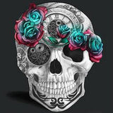 Skull And Rose Diamond Painting Kit - DIY