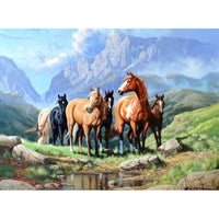 Thumbnail for Horse On The Grass Diamond Painting Kit - DIY