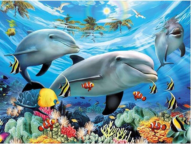 Dolphin Ocean Diamond Painting Kit - DIY