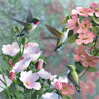 Thumbnail for Hummingbirds Flowers Diamond Painting Kit - DIY