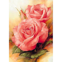 Thumbnail for Pink Flower Diamond Painting Kit - DIY