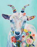Watercolor Goat Diamond Painting Kit - DIY
