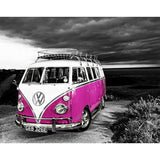 Pink Car Diamond Painting Kit - DIY