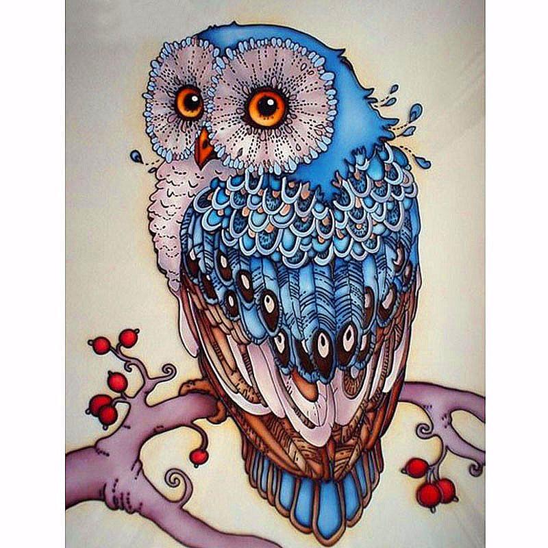 Cute Owl Diamond Painting Kit - DIY