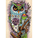 Owl Flower Diamond Painting Kit - DIY