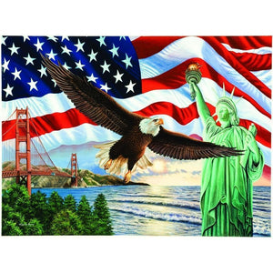 Eagle Liberty Statue Diamond Painting Kit - DIY