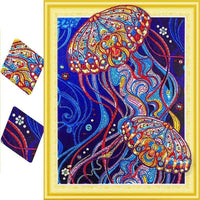 Thumbnail for Special Shape Jellyfish Colorful Diamond Painting Kit - DIY