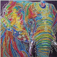 Thumbnail for Special Shaped Animal Elephant Colors Diamond Painting Kit - DIY