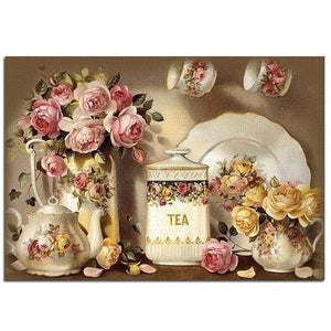 Kitchen Flower Diamond Painting Kit - DIY