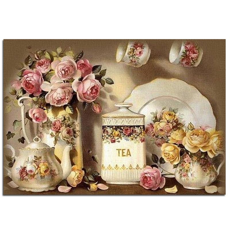 Kitchen Flower Diamond Painting Kit - DIY