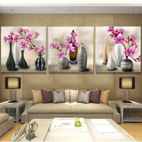 Red Floral Vase Crystal Diamond Painting Kit - DIY