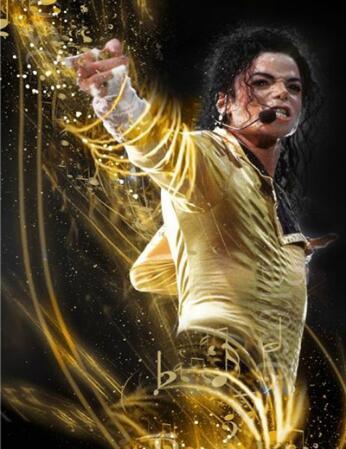 Michael Jackson Gold Diamond Painting Kit - DIY