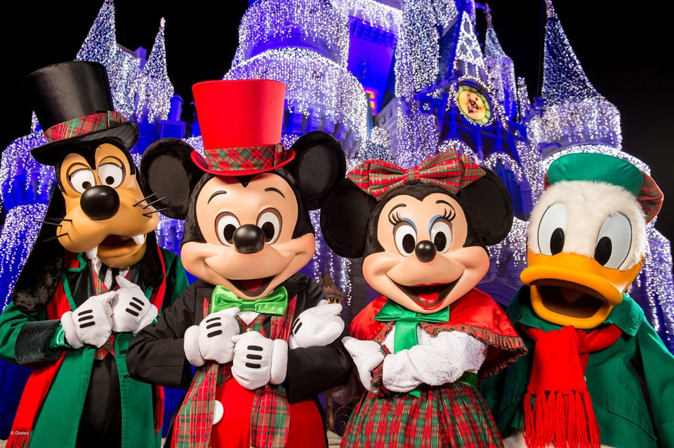 Christmas Mickey Minnie Donald Goofy Diamond Painting Kit - DIY