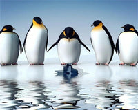 Thumbnail for Reflection Penguins Diamond Painting Kit - DIY