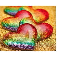 Thumbnail for Rainbow Heart Love Diamond Painting Kit - DIY